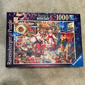 Ravensburger Santa's Workshop Puzzle – Red, White, Blue Accents